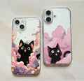 Cute Cat Printed Customized Jelly Phone Case
