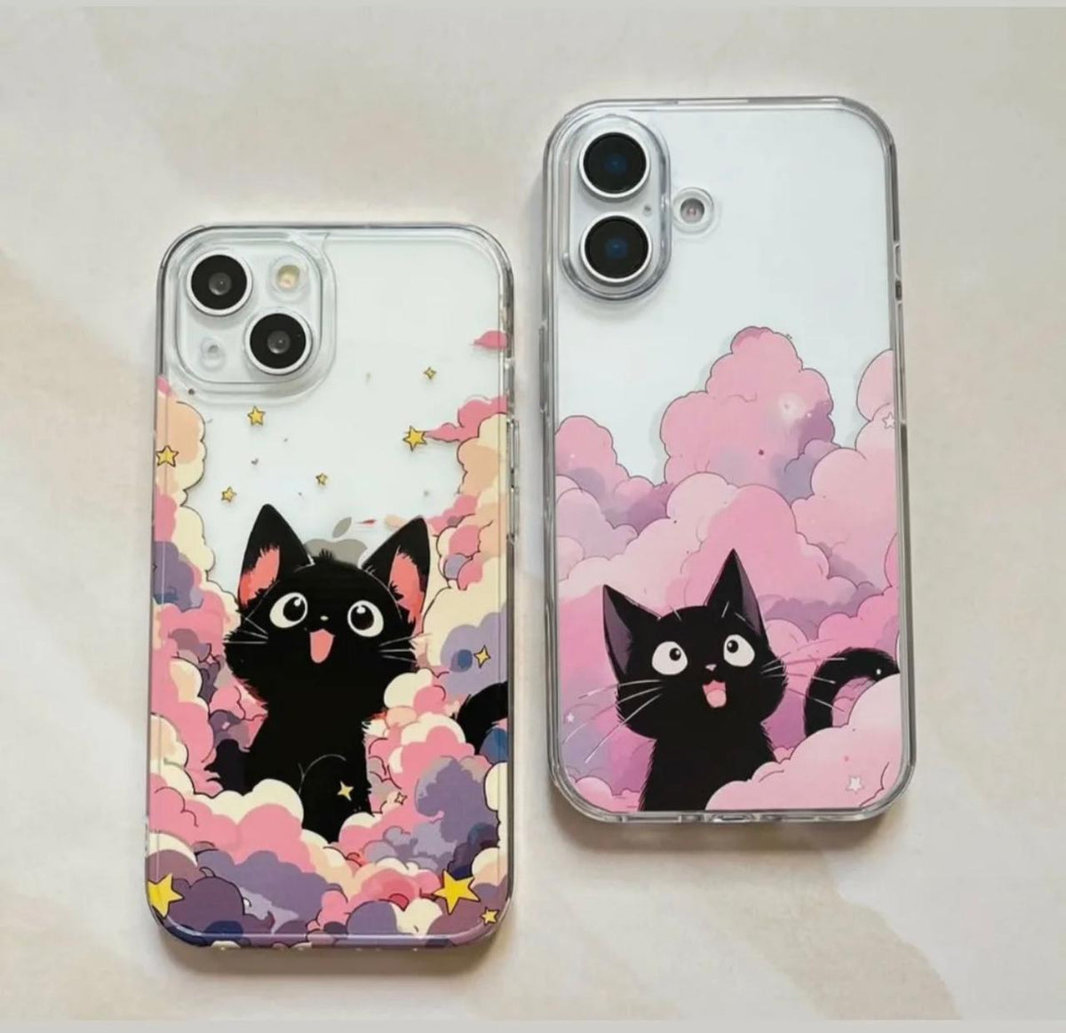 Cute Cat Printed Customized Jelly Phone Case