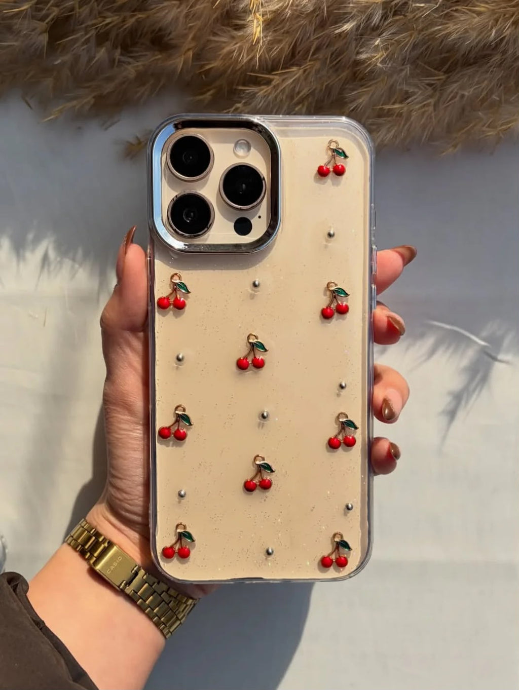 New cherry Tranparent Case