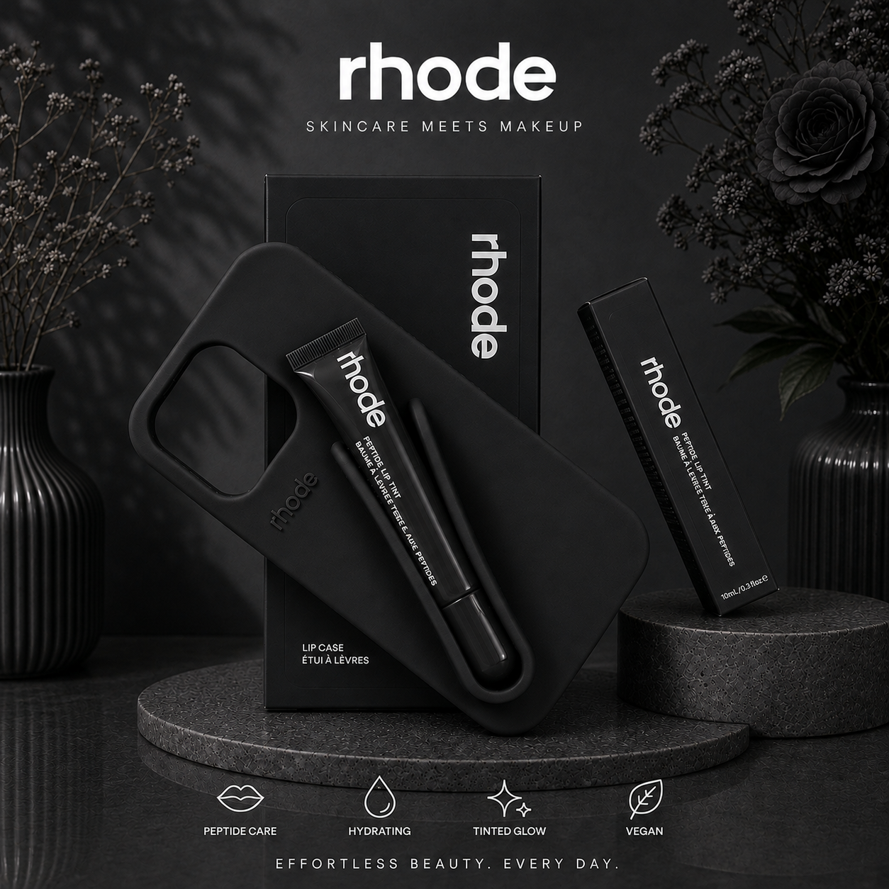 New Original Rhodes LipGloss Silicone Case With Box 🩶