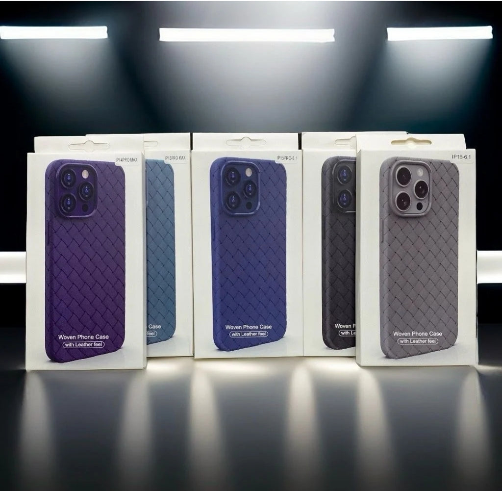 Leather Woven Phone Case