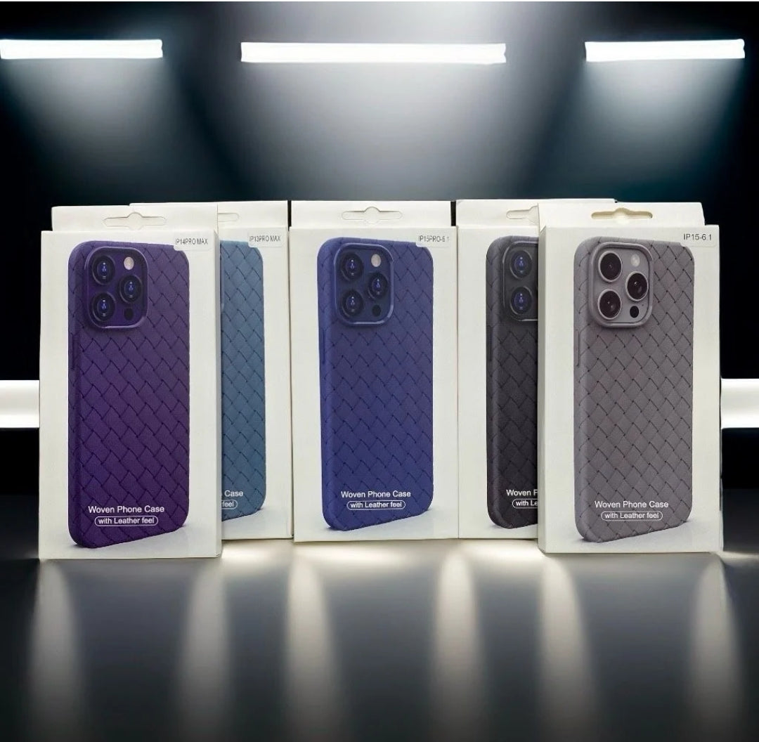 Leather Woven Phone Case