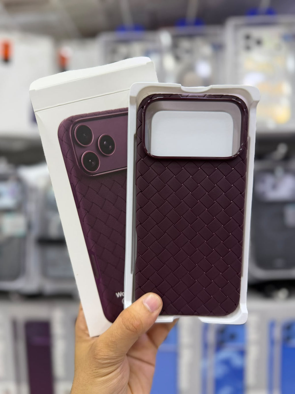 Leather Woven Phone Case