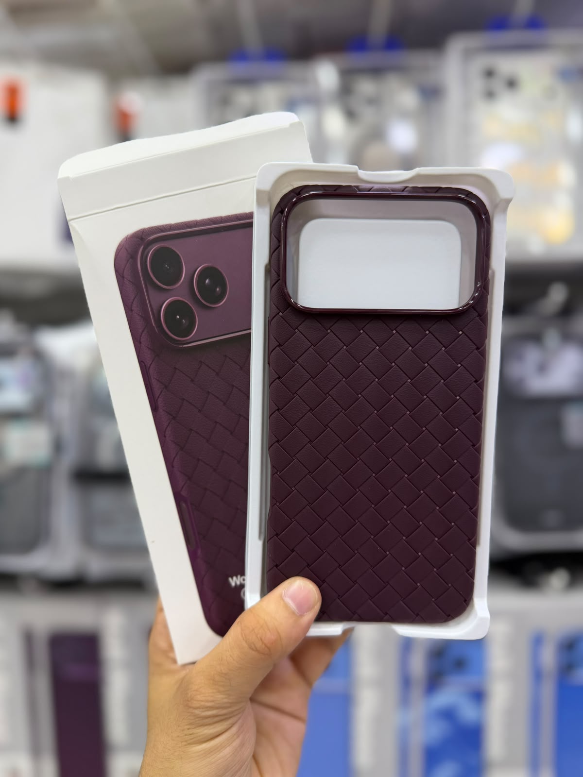 Leather Woven Phone Case