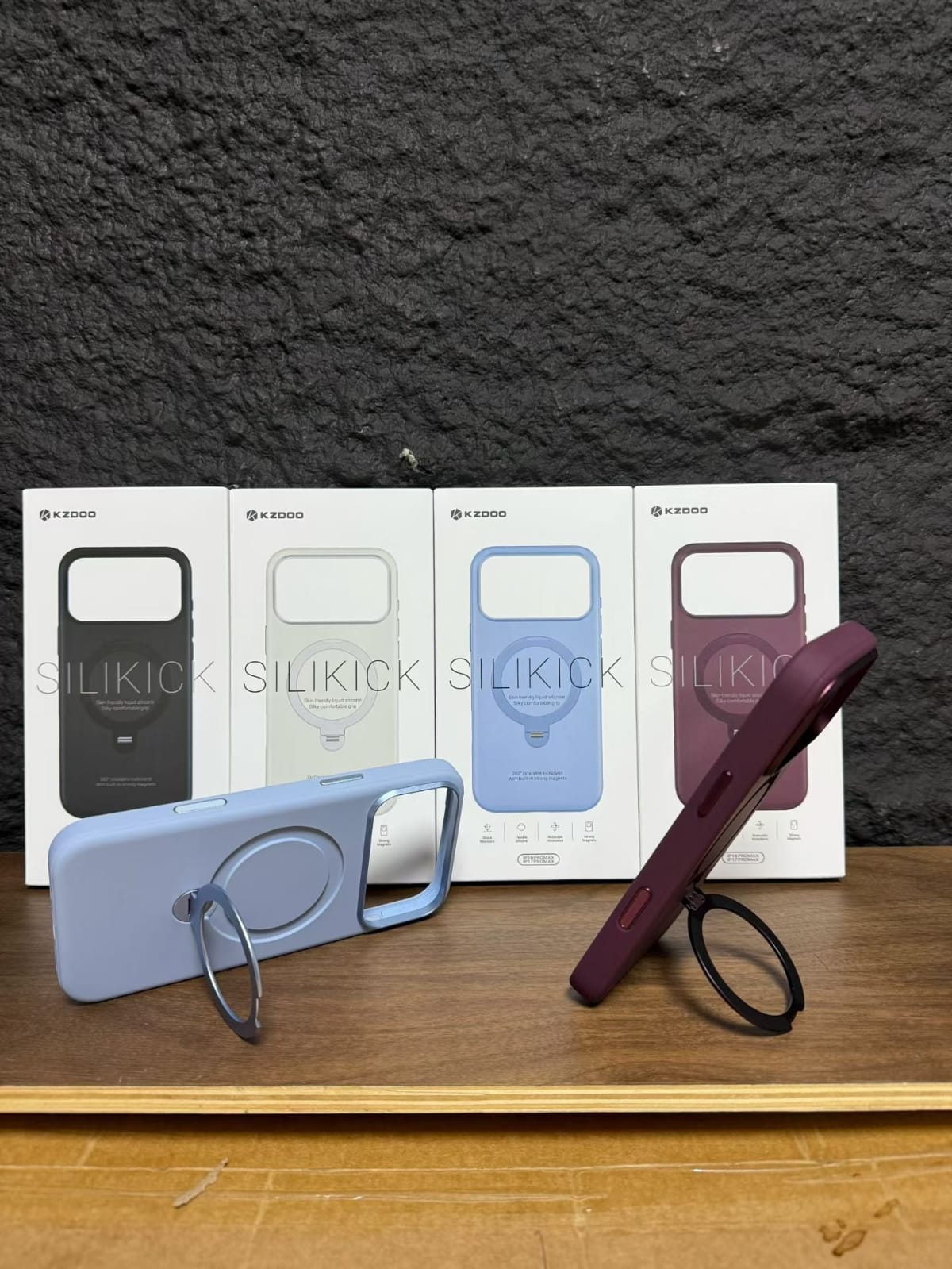 X-Level Macaron 360° Rotating Standing iPhone Case