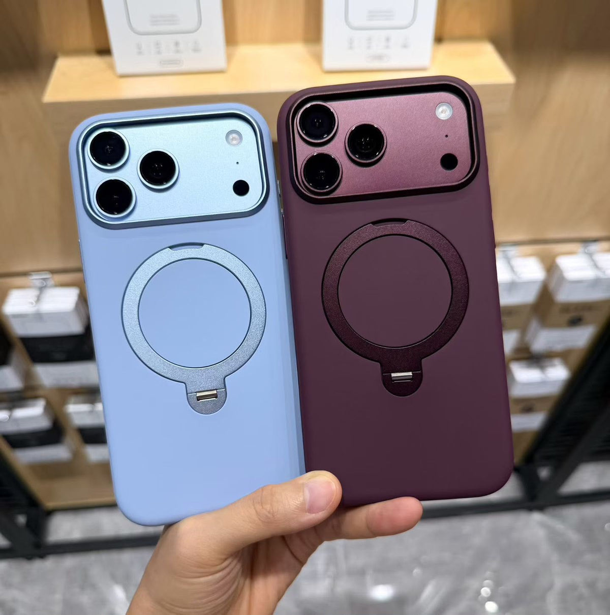 X-Level Macaron 360° Rotating Standing iPhone Case